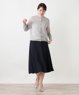 クルーネックカーディガン【Leilian WHITE LABEL