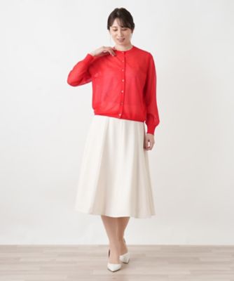 クルーネックカーディガン【Leilian WHITE LABEL