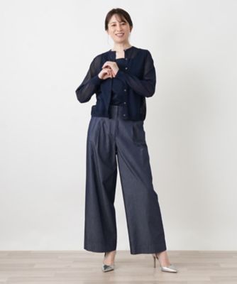 クルーネックカーディガン【Leilian WHITE LABEL
