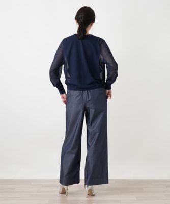クルーネックカーディガン【Leilian WHITE LABEL