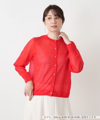 クルーネックカーディガン【Leilian WHITE LABEL