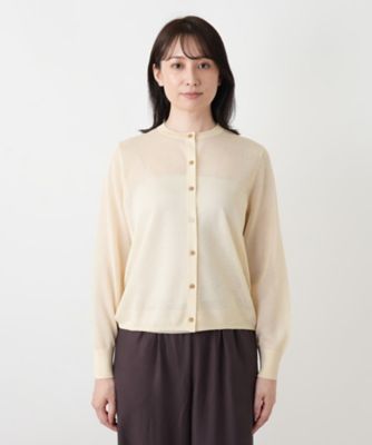 クルーネックカーディガン【Leilian WHITE LABEL