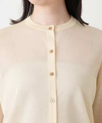 クルーネックカーディガン【Leilian WHITE LABEL