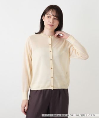 クルーネックカーディガン【Leilian WHITE LABEL