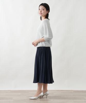 2WAYミックスニットプルオーバー【Leilian WHITE