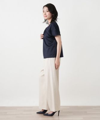 ツイストフロントカットソー【Leilian WHITE LABEL