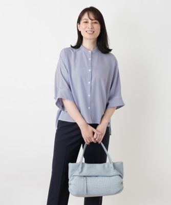 パンチング切替編み込みトートバッグ | Leilian (Women)/レリアン 