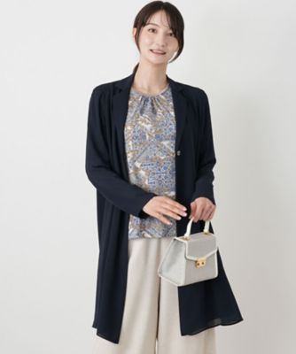 オープンカラーロングジャケット | Leilian (Women)/レリアン | 三越