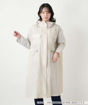 ＜Leilian (Women)＞切替フーデッドコート【ｓｔｅｆａｎｉａ　ｃａｒｒｅｒａ】