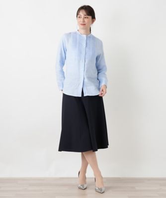 バンドカラータックブラウス | Leilian (Women)/レリアン | 三越伊勢丹