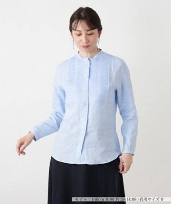 バンドカラータックブラウス | Leilian (Women)/レリアン | 三越伊勢丹
