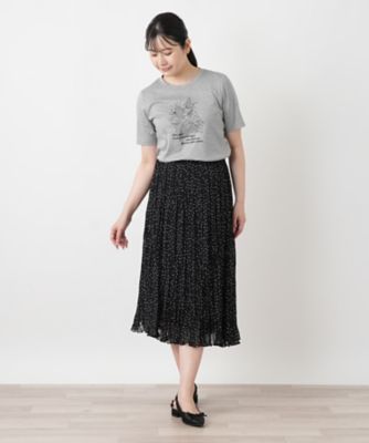 ボタニカル柄クルーネックTシャツ | Leilian (Women)/レリアン | 三越