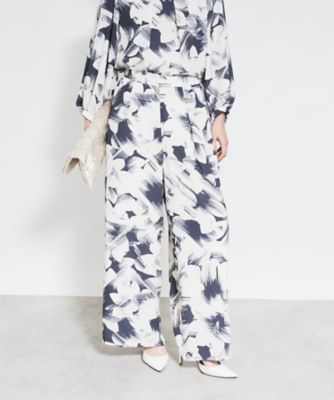 ＜BOURGE (Women)＞プリントワイドパンツ