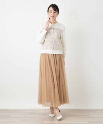 シアーギャザーロングスカート【BOURGE】 | BOURGE (Women