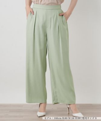 ＜BOURGE (Women)＞タックワイドパンツ