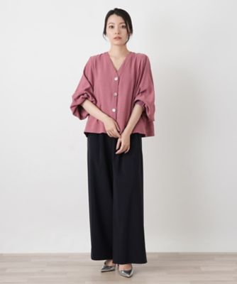 ノーカラーバルーンスリーブジャケット | BOURGE (Women)/ブールジュ