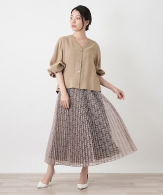 ノーカラーバルーンスリーブジャケット | BOURGE (Women)/ブールジュ
