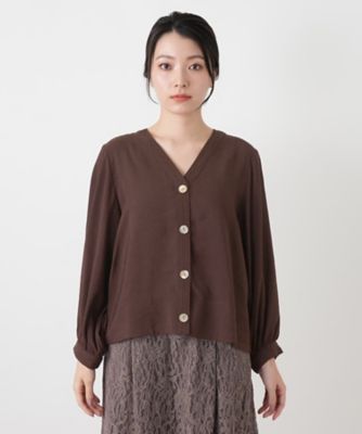 ノーカラーバルーンスリーブジャケット | BOURGE (Women)/ブールジュ