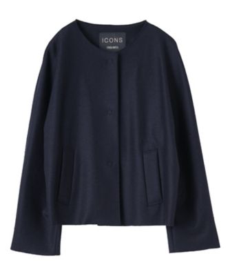 ＜Leilian (Women)＞ノーカラージャケット【ＣＩＮＺＩＡ　ＲＯＣＣＡ】