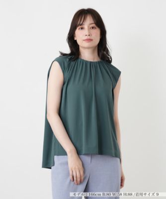 新作新品　1点のみ　トップス　Sサイズ　グリーン　ジャザサイズ グリーン系 7号（S） レディースのTシャツ・カットソー | 三越伊勢丹