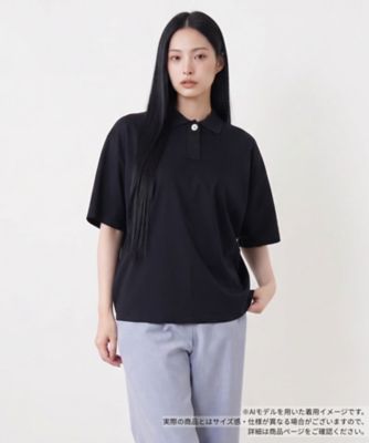 ＜BOURGE (Women)＞ラメ襟付きポロシャツ