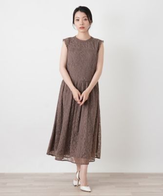 総レースフレアワンピース | BOURGE (Women)/ブールジュ | 三越伊勢丹