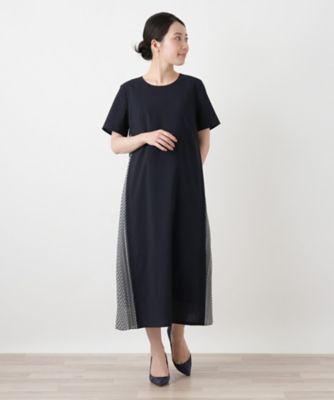 洗えるサイドプリーツ切替ワンピース | Leilian (Women)/レリアン