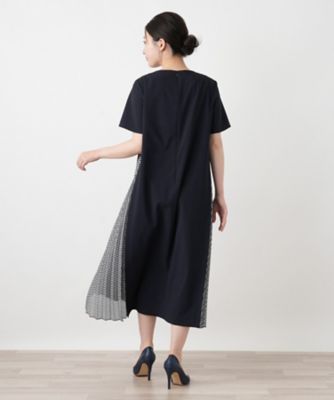 洗えるサイドプリーツ切替ワンピース | Leilian (Women)/レリアン