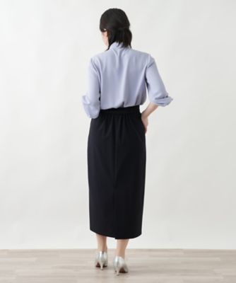 ベルテッドタックスカート【Leilian WHITE LABEL