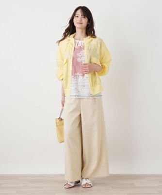 鍵レース刺繍風プリントTシャツ【MUSE BY ROCHAS