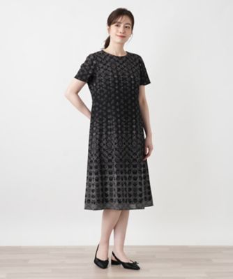ドット柄フレアワンピース | Leilian (Women)/レリアン | 三越伊勢丹