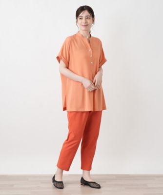 レディース 【23区】LIBECO 麻100% フレンチスリーブスキッパー 