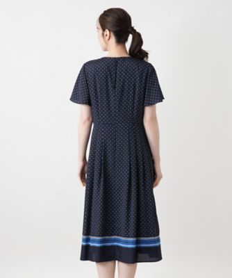 ドット柄フレアワンピース | Leilian (Women)/レリアン | 三越伊勢丹