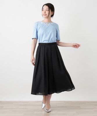 接触冷感】レース刺繍カットソー | Leilian (Women)/レリアン | 三越