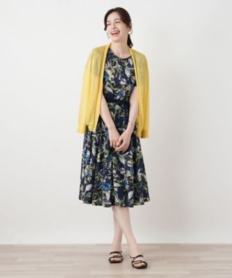ペイズリー柄リボンワンピース【ROCHAS Premiere