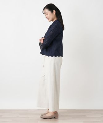 カットワーク刺繍七分袖ブラウス | Leilian (Women)/レリアン | 三越