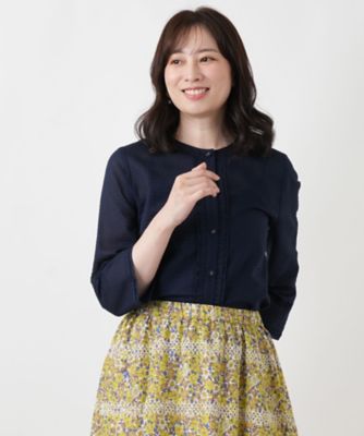 ノーカラーシアーブラウス | Leilian (Women)/レリアン | 三越伊勢丹