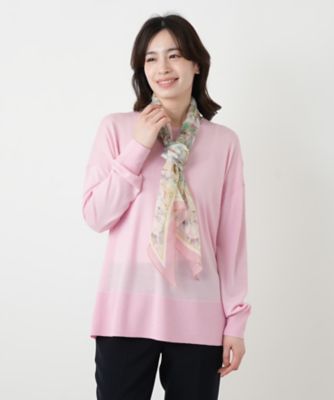 フラワー柄スカーフ | Leilian (Women)/レリアン | 三越伊勢丹