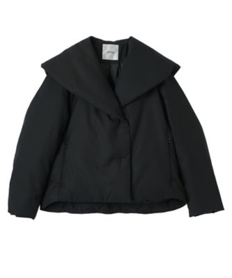 芽風 ビッグカラーダウンコート Mサイズ 変形コート 2way ブラック ビッグカラーダウンコート | Leilian (Women)/レリアン | 三越伊勢丹