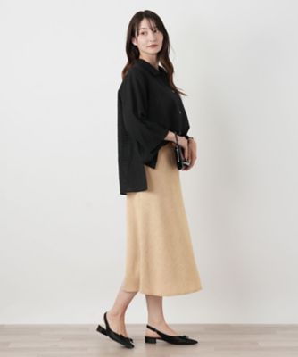 Aラインミディスカート【Leilian WHITE LABEL