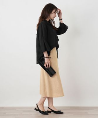 Aラインミディスカート【Leilian WHITE LABEL