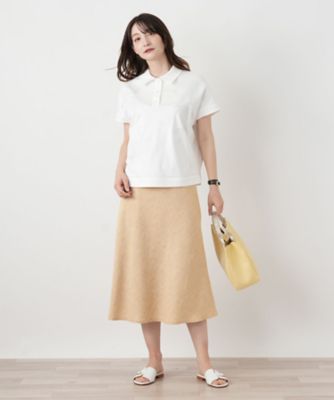 Aラインミディスカート【Leilian WHITE LABEL