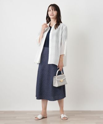Aラインミディスカート【Leilian WHITE LABEL