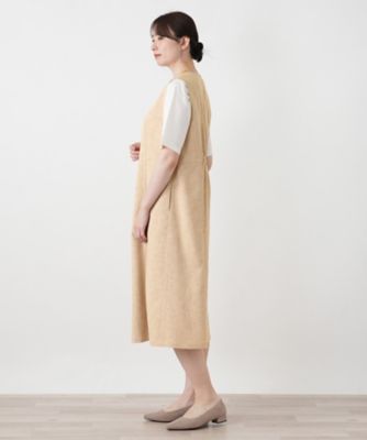 極美品 23年♡レリアン プラスハウス Vネックジャンパースカート 濃紺 13+ Vネックジャンパースカート【Leilian WHITE LABEL