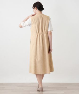Vネックジャンパースカート【Leilian WHITE LABEL