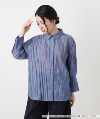 シワ加工シャーリングブラウス | BOURGE (Women)/ブールジュ | 三越