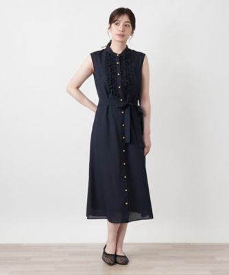 Chloé お袖フリルノースリーブワンピース フリルノースリーブワンピース【BOURGE】 | BOURGE (Women