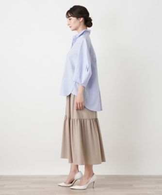 バルーンスリーブ七分袖ブラウス【BOURGE】 | BOURGE (Women