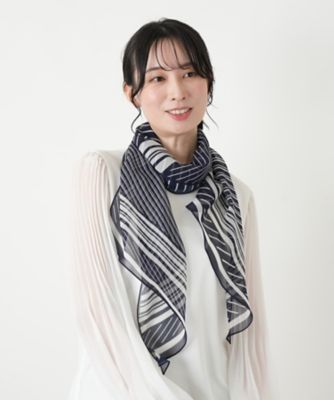 HERMÈS シルクストライプスカーフ シルクストライプスカーフ | Leilian (Women)/レリアン | 三越伊勢丹