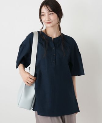 ヘンリーネックブラウス | Leilian (Women)/レリアン | 三越伊勢丹